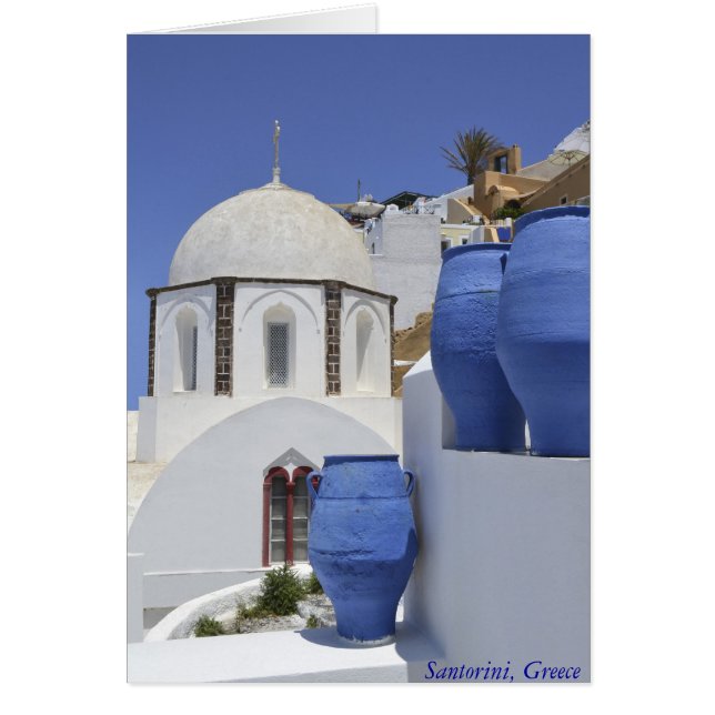 Una iglesia en Santorini, Grecia (Frente)