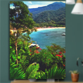 Una imagen en lienzo de arte Yelapa View 0828