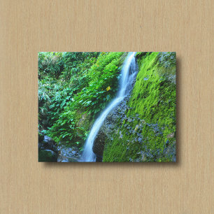 Una impresión en lienzo de una cascada en el desie