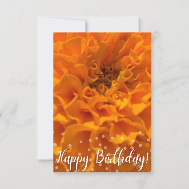 Una insinuación de la tarjeta Z "Feliz Cumpleaños" (Anverso)
