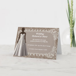 Una invitación a la boda de la elegancia natural