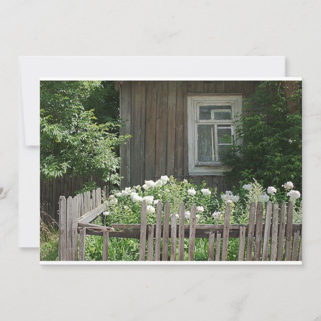 Una invitación a la cabaña de madera (Anverso)