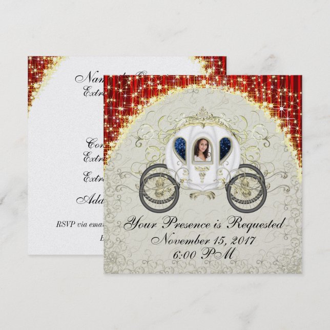 Una Invitación a un Evento Real (Anverso / Reverso)