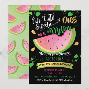 Una invitación a una fiesta de cumpleaños en Melon