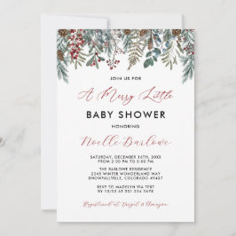 Una invitación al invierno de Baby Shower un poco 