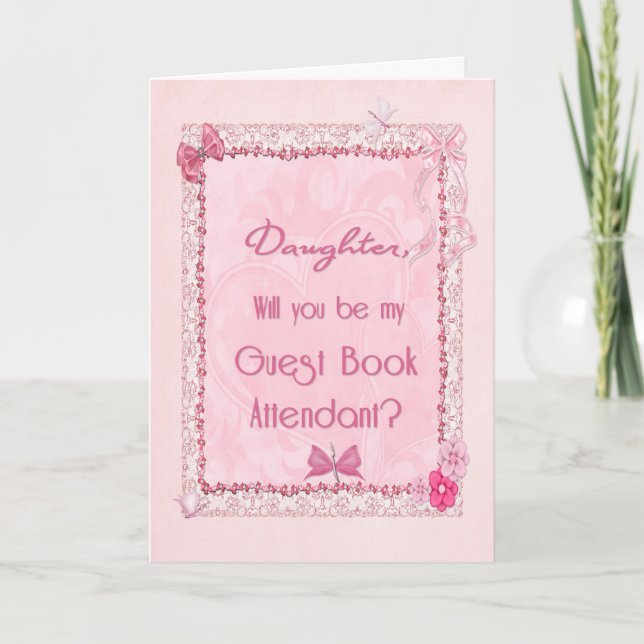 Una invitación de acompañante del libro de visitas (Anverso)