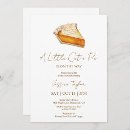 Una invitación de Baby Shower de Pie Cutie