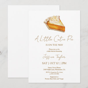 Una invitación de Baby Shower de Pie Cutie