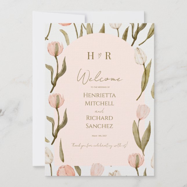 ¡Una invitación de boda con un toque elegante para (Anverso)