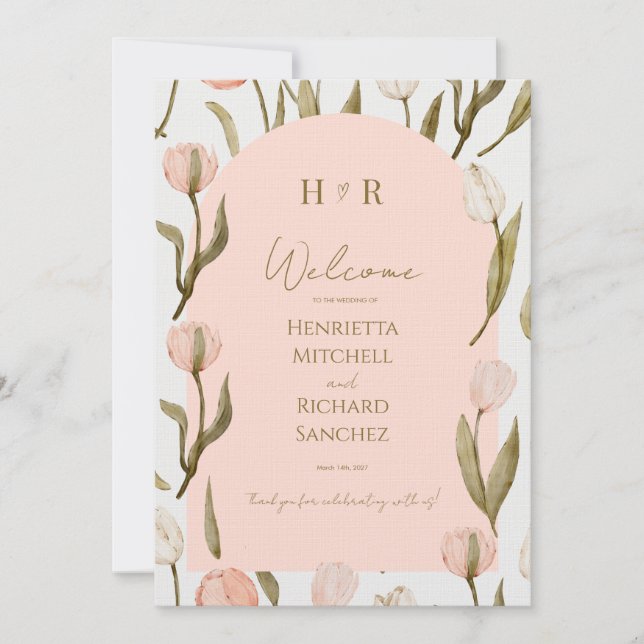 ¡Una invitación de boda con un toque elegante para (Anverso)