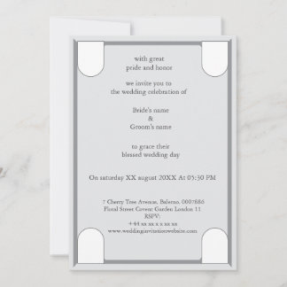 Una invitación de boda lujosa y elegante