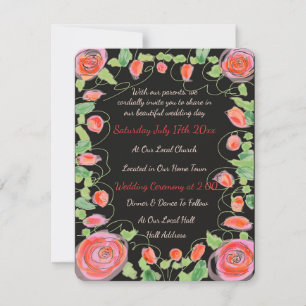 Una invitación de boda mini súper dulce