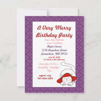 Una invitación de cumpleaños absolutamente encanta