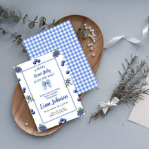 Una Invitación de Cumpleaños de Bebé Dulce como un