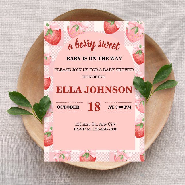 Una Invitación de Cumpleaños de Bebé Dulce de Frut (Subido por el creador)