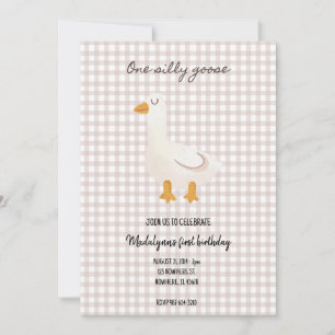 una invitación de cumpleaños de ganso tonto