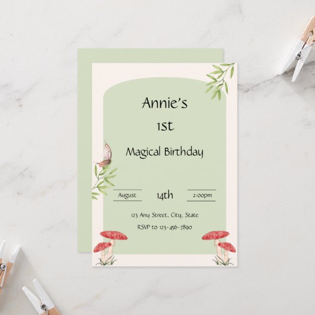 Una invitación de cumpleaños mágica (Anverso/Reverso In Situ)