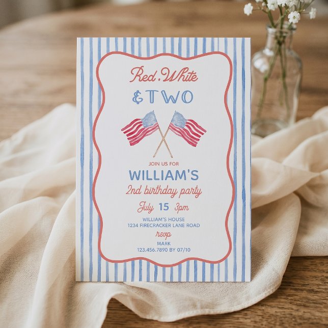 Una invitación de cumpleaños número 2 para un niño (Subido por el creador)