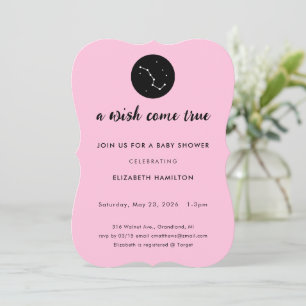 Una invitación de cumpleaños para baby shower de O