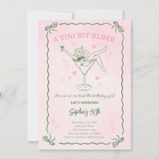 Una invitación de cumpleaños un poquito más vieja