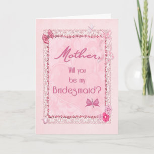 Una invitación de dama de honor con estilo artesan