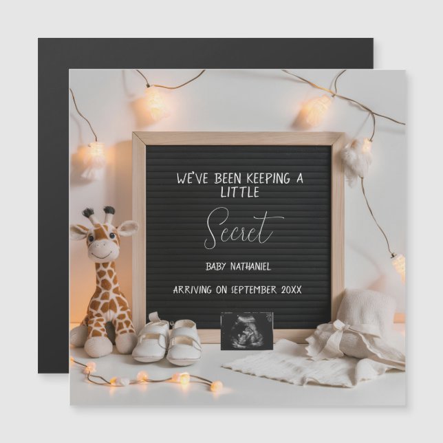 Una invitación de gestación de jirafa que está muy (Anverso/Reverso)