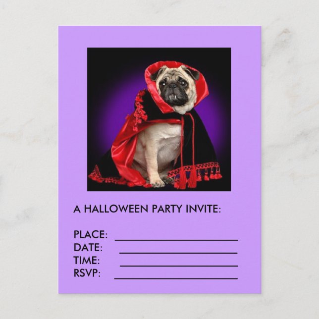 UNA INVITACIÓN DE HALLOWEEN PARTY (Anverso)