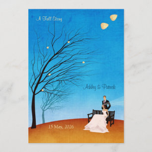 Una invitación de la boda de la historia de la
