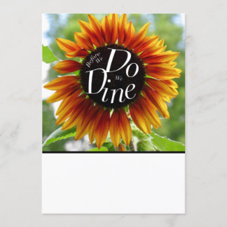 ¡Una invitación divertida para una cena de ensayo