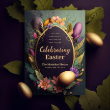 Una Invitación Elegante para Celebrar la Pascua