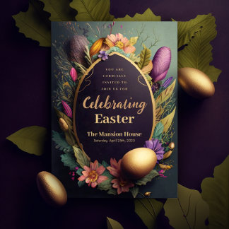 Una Invitación Elegante para Celebrar la Pascua