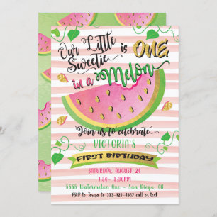 Una invitación en Melon para la primera fiesta de
