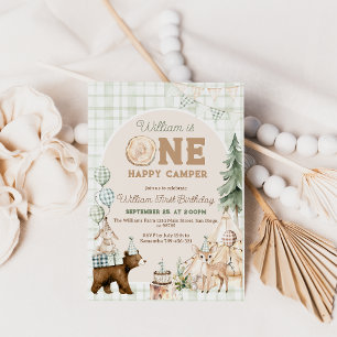 Una invitación feliz de primer cumpleaños de Campe
