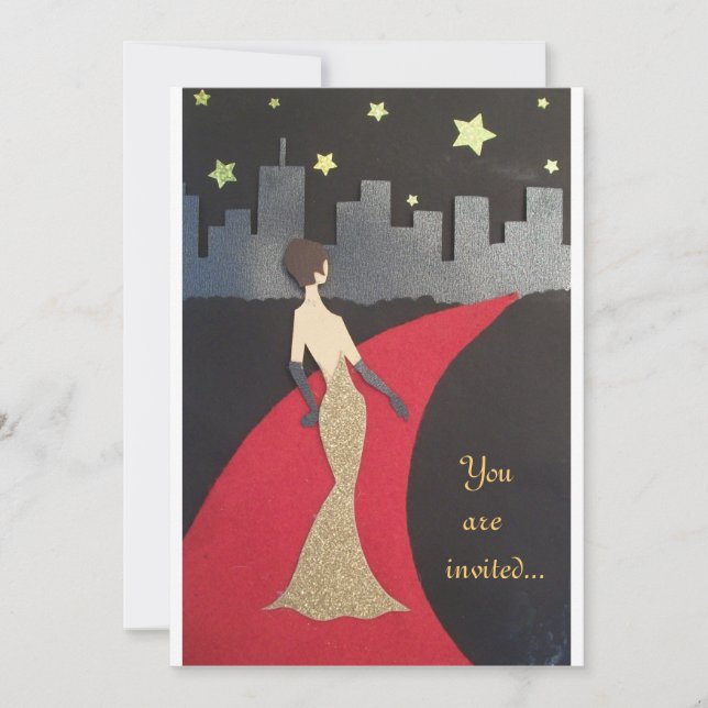 Una invitación glamorosa, para cualquier evento (Anverso)