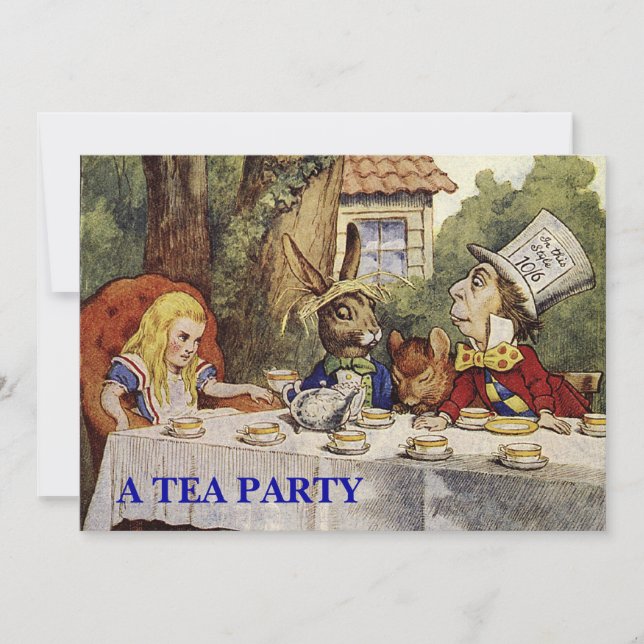 UNA INVITACIÓN Mad Tea Fiesta (Anverso)