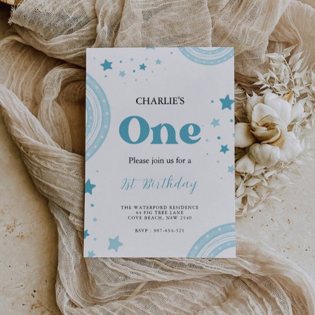 Una invitación maravillosa feliz cumpleaños (One Happy Birthday Onederful Invitation)