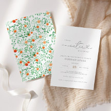 Una invitación moderna de Baby Shower un poco curs