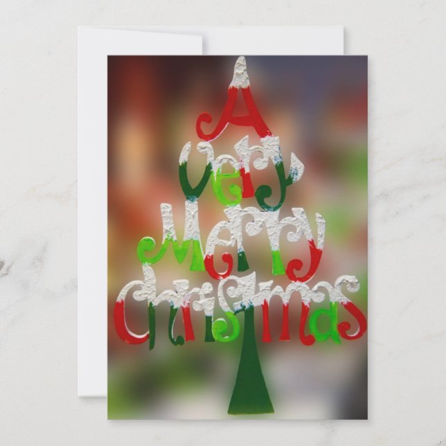 Una invitación navideña muy feliz (Anverso)