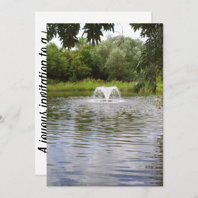 Una invitación para todo propósito a su evento (Anverso / Reverso)