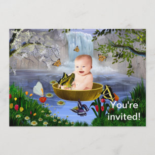 Una invitación para un bebé por la naturaleza