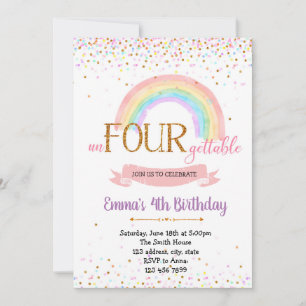 una invitación para una fiesta de cumpleaños de cu
