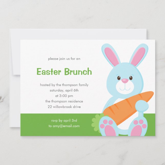 Una invitación para una fiesta de Pascua (Anverso)