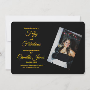 Una invitación personalizada moderna para cumpleañ