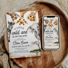 Una invitación un poco salvaje | Safari Baby Showe