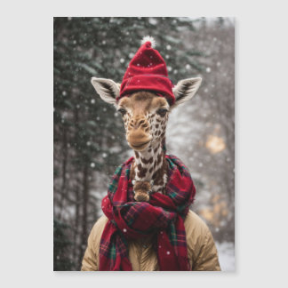Una jirafa de Navidades