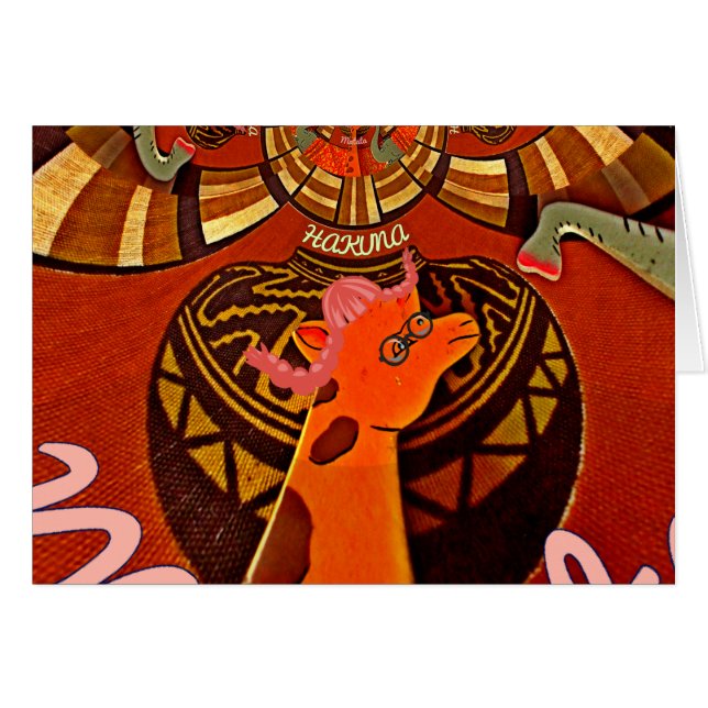 Una jirafa divertida: un encanto africano Kaleidos (Anverso (Horizontal))