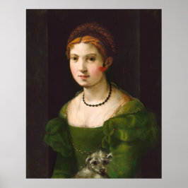 Una joven - Póster de arte fino florentino