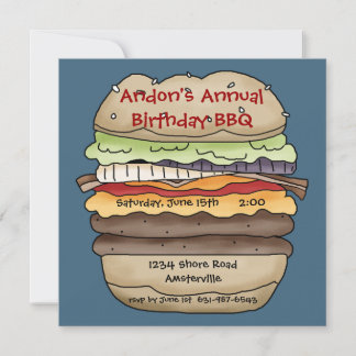 Una jugosa invitación a la hamburguesa