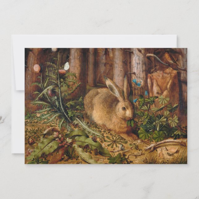 Una liebre en el bosque | Hans Hoffmann (Anverso)