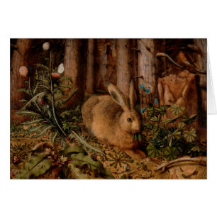 Una liebre en el bosque por Hans Hoffman - Arte de